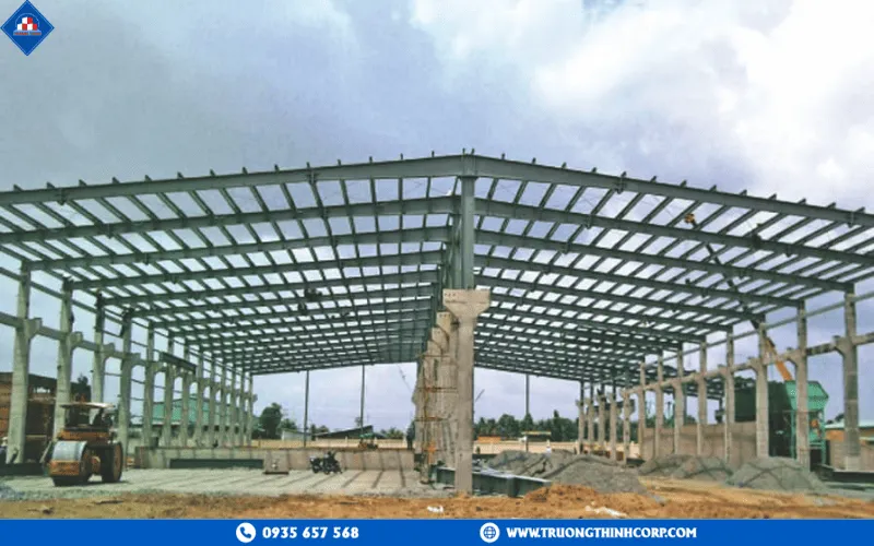 frame of steel truss