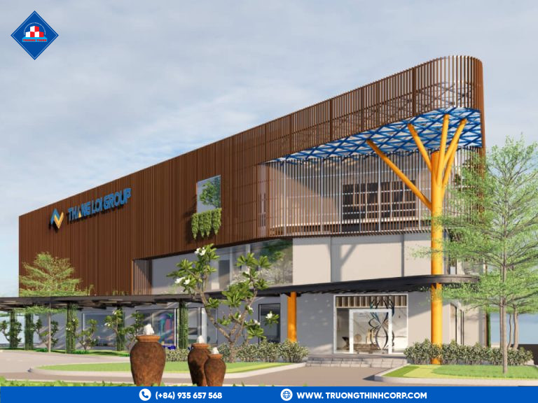 Thang Loi Showroom, Long An - steel structure project by Truong Thinh Corp