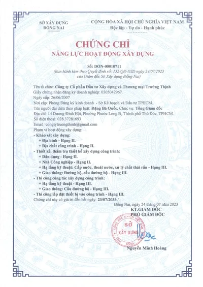 Truong Thinh Corp client and project