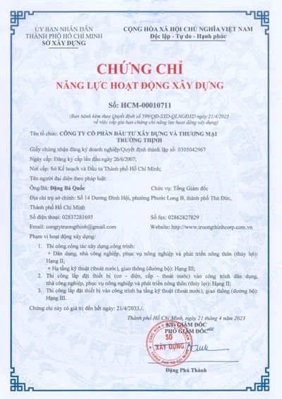 Truong Thinh Corp client and project