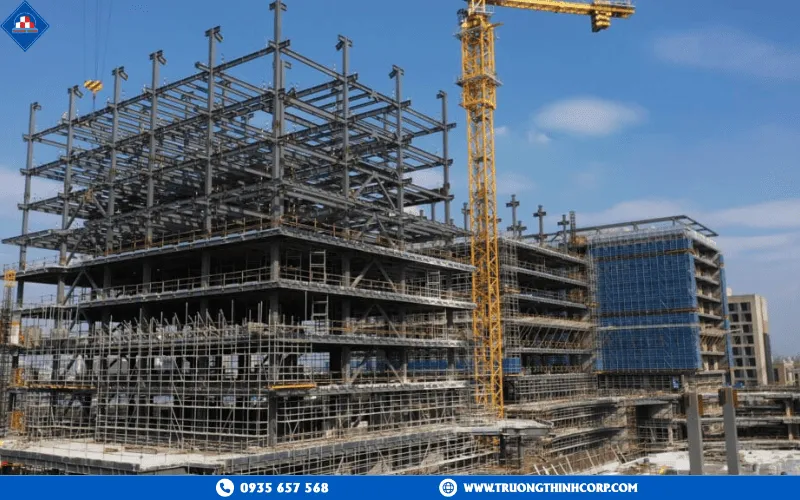 structural steel in office construction