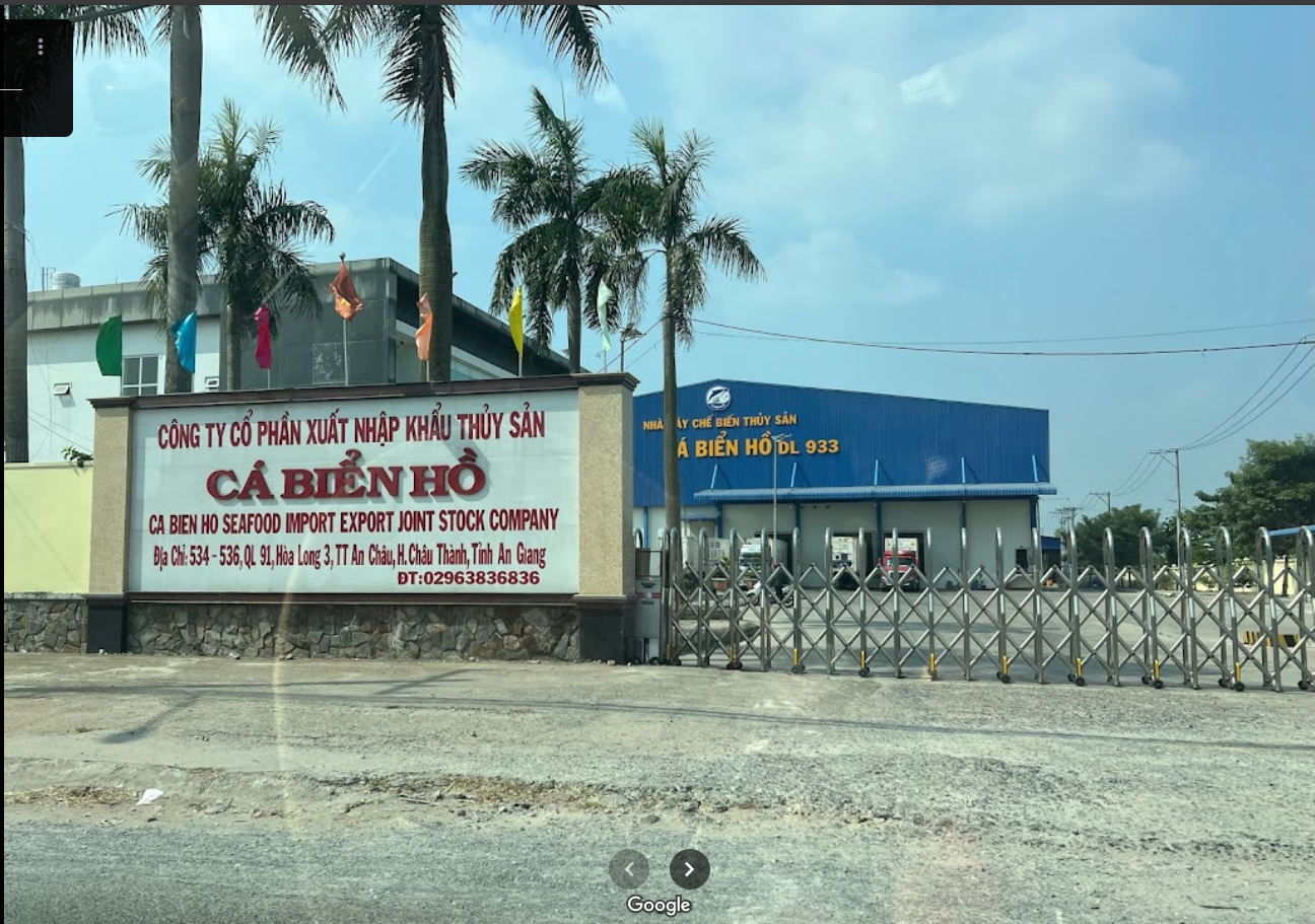 Ca Bien Ho Seafood Processing Plant